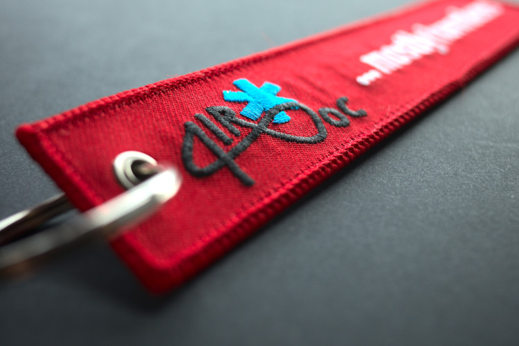 4IR embroidered key chain
