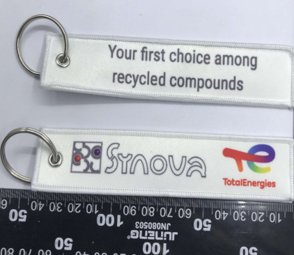 Total energies printed keychain